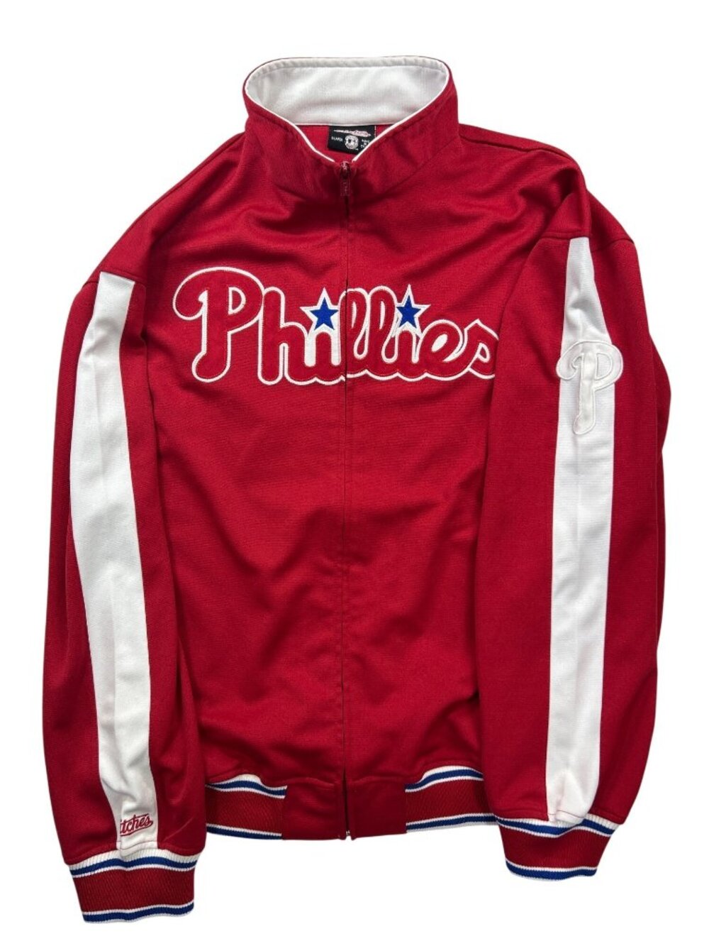 Stitches MLB Philadelphia Phillies Red Full Zip Track Jacket Men's XL Outerwear